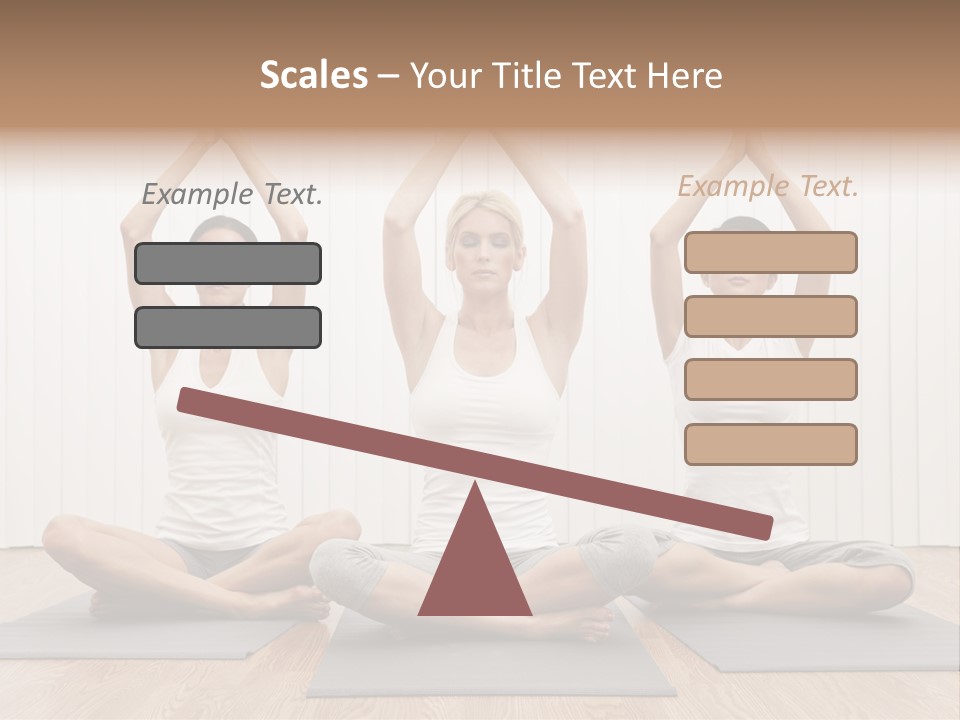 Yoga Mat Health Beautiful PowerPoint Template