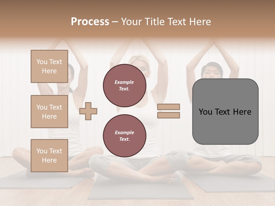 Yoga Mat Health Beautiful PowerPoint Template