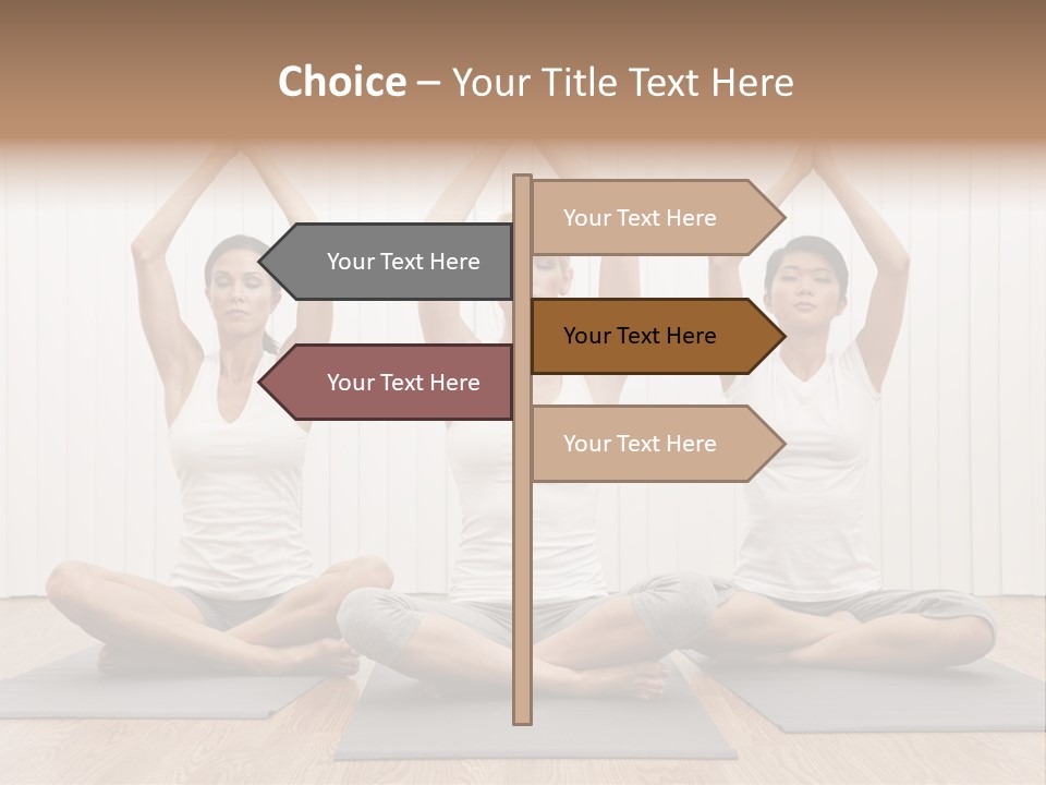 Yoga Mat Health Beautiful PowerPoint Template