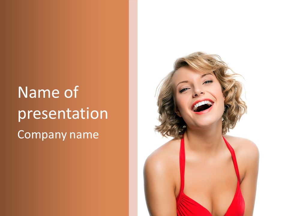 Model Beauty Attractive PowerPoint Template