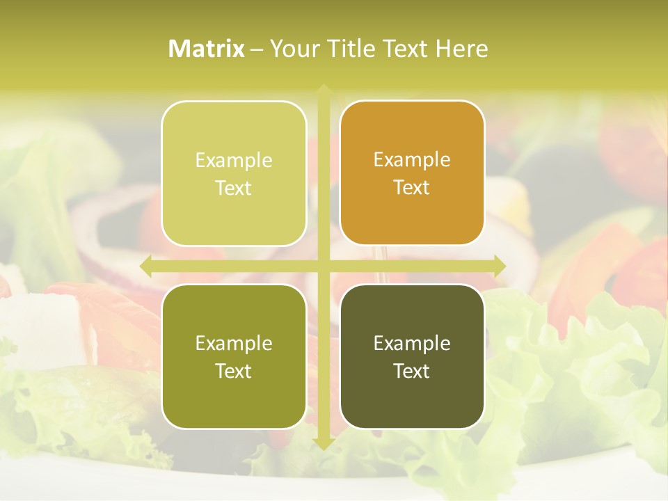 Nutrition Vegetarian Vegetable PowerPoint Template