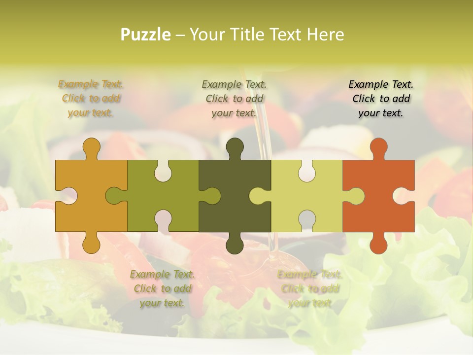 Nutrition Vegetarian Vegetable PowerPoint Template