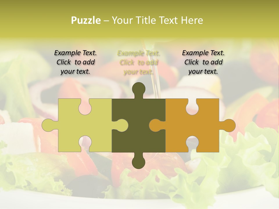 Nutrition Vegetarian Vegetable PowerPoint Template