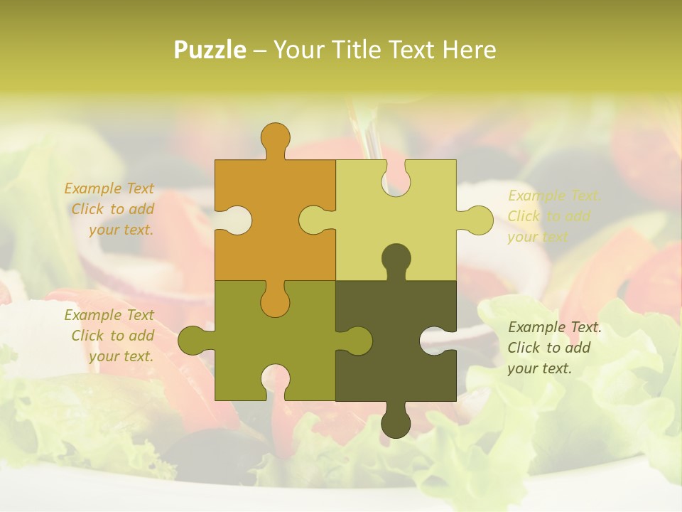 Nutrition Vegetarian Vegetable PowerPoint Template