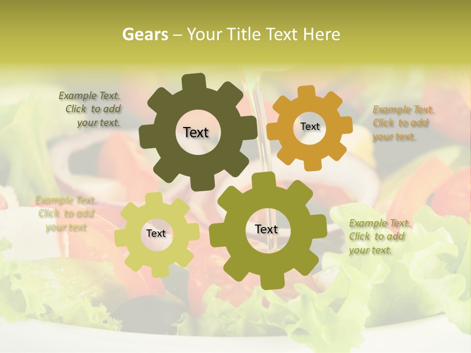 Nutrition Vegetarian Vegetable PowerPoint Template