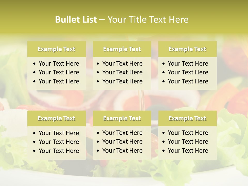 Nutrition Vegetarian Vegetable PowerPoint Template