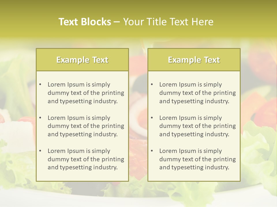Nutrition Vegetarian Vegetable PowerPoint Template