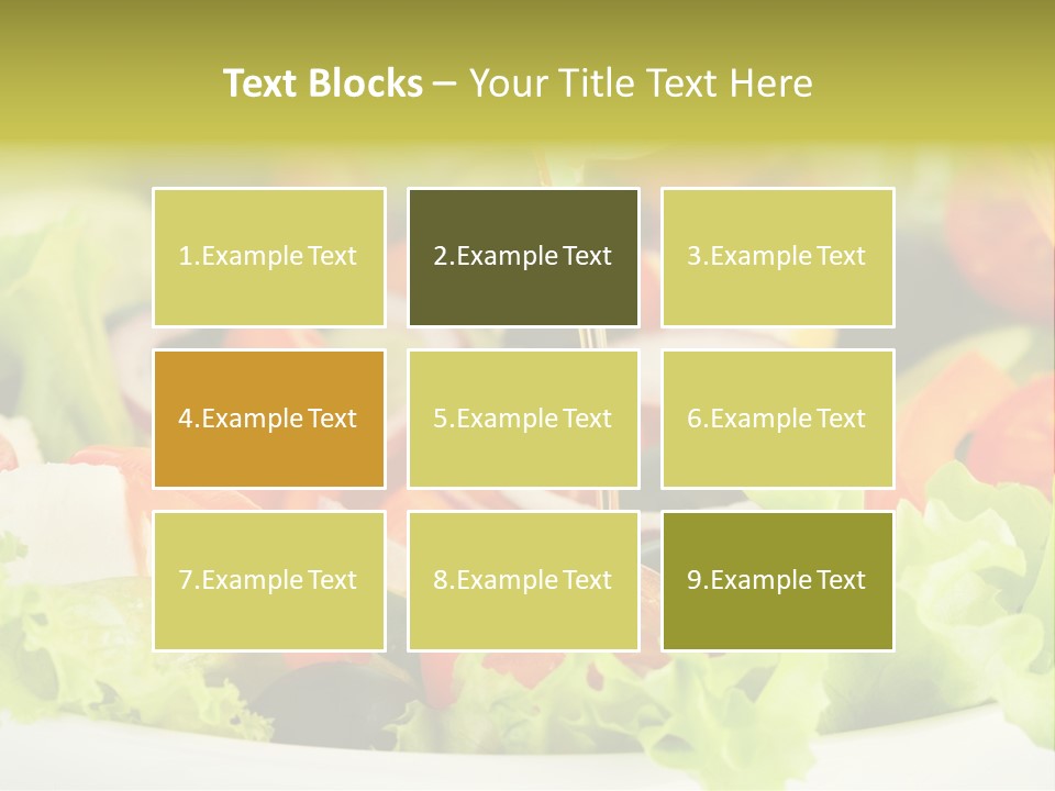 Nutrition Vegetarian Vegetable PowerPoint Template