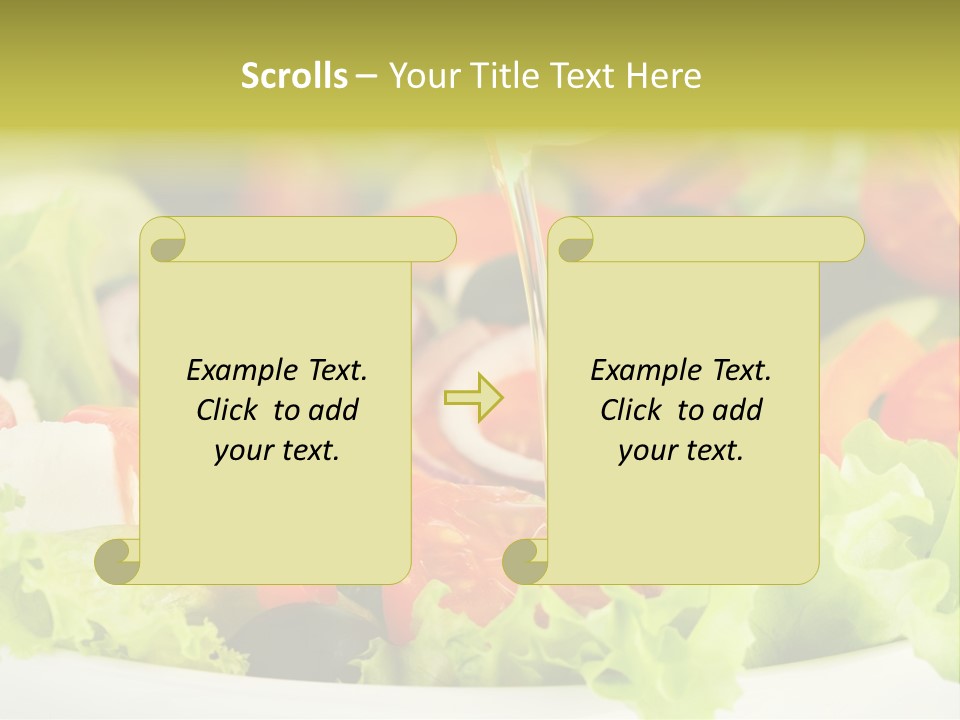 Nutrition Vegetarian Vegetable PowerPoint Template