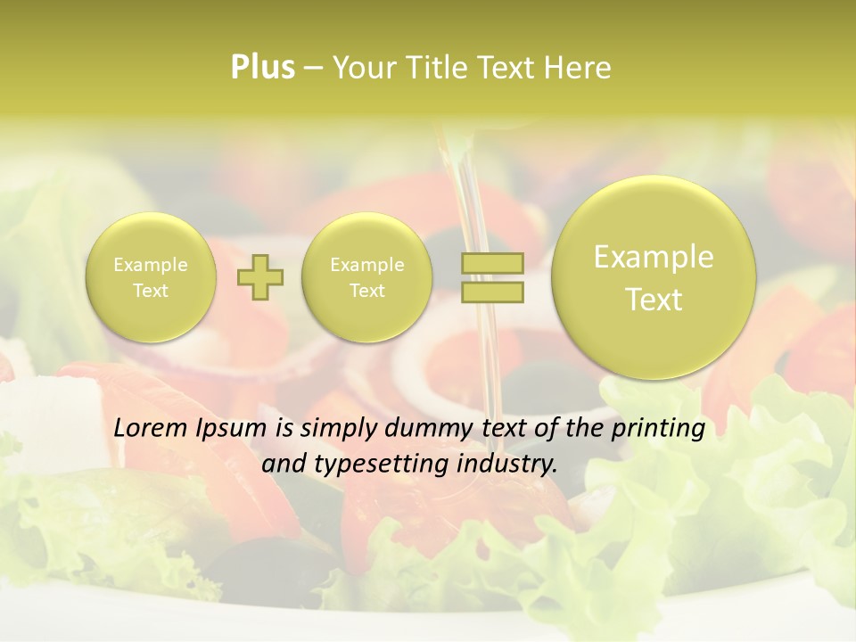 Nutrition Vegetarian Vegetable PowerPoint Template