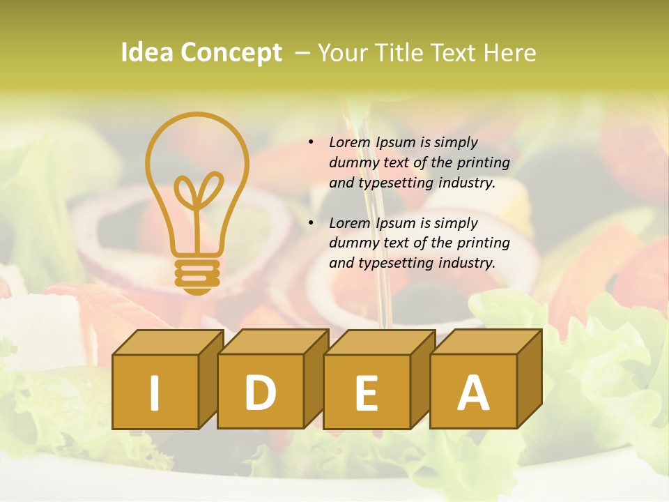 Nutrition Vegetarian Vegetable PowerPoint Template