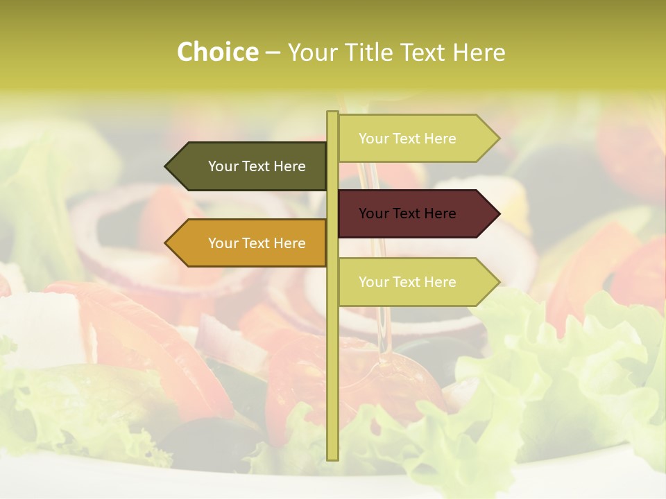 Nutrition Vegetarian Vegetable PowerPoint Template