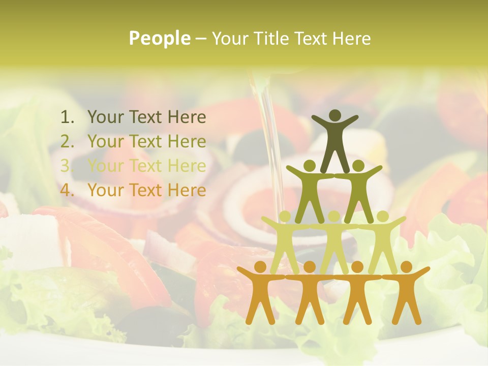 Nutrition Vegetarian Vegetable PowerPoint Template