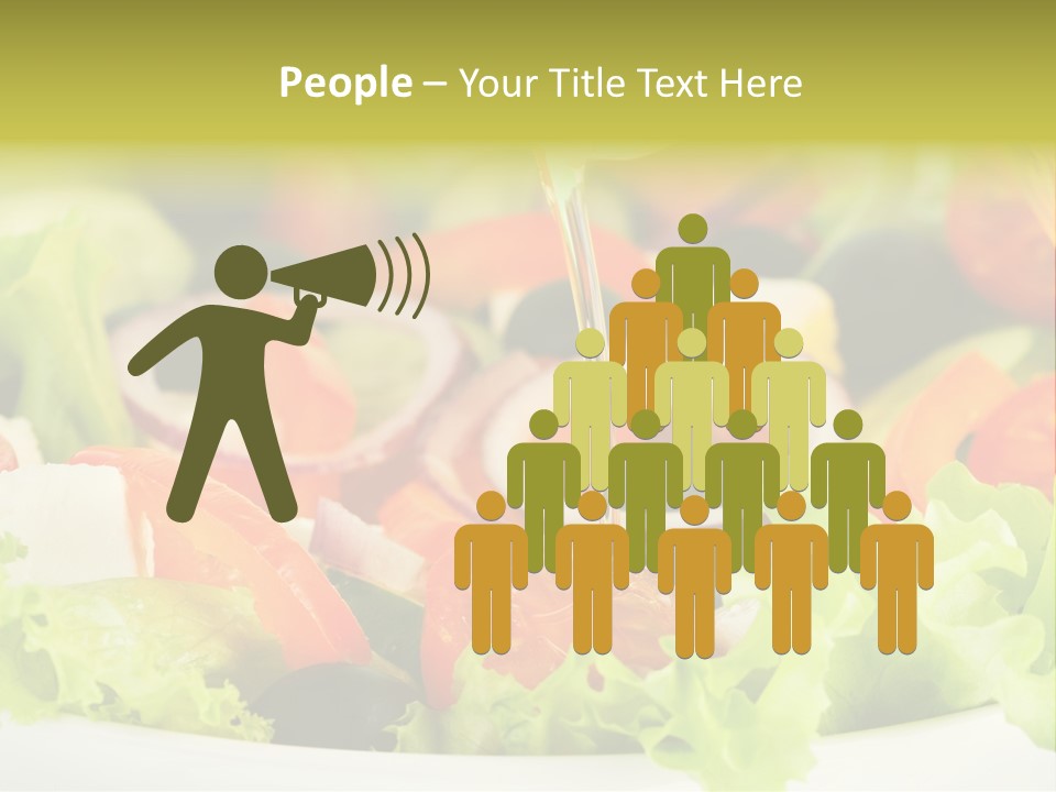 Nutrition Vegetarian Vegetable PowerPoint Template