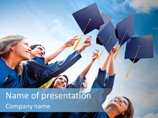 Certificate Girls Celebration PowerPoint Template