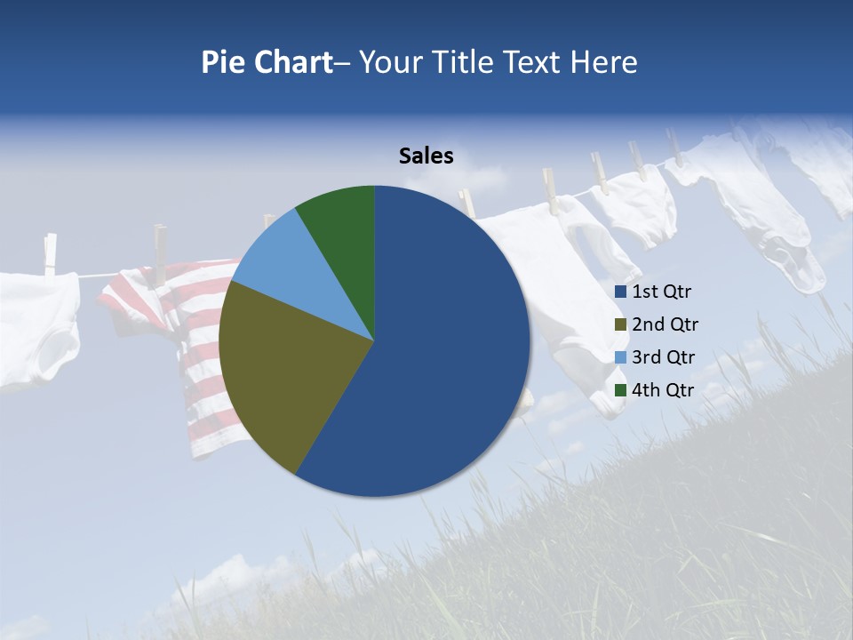 Cute Hanging Clothing PowerPoint Template