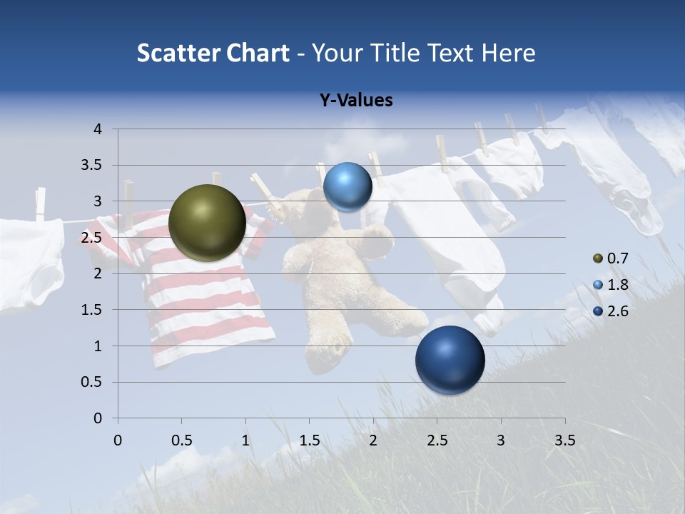 Cute Hanging Clothing PowerPoint Template