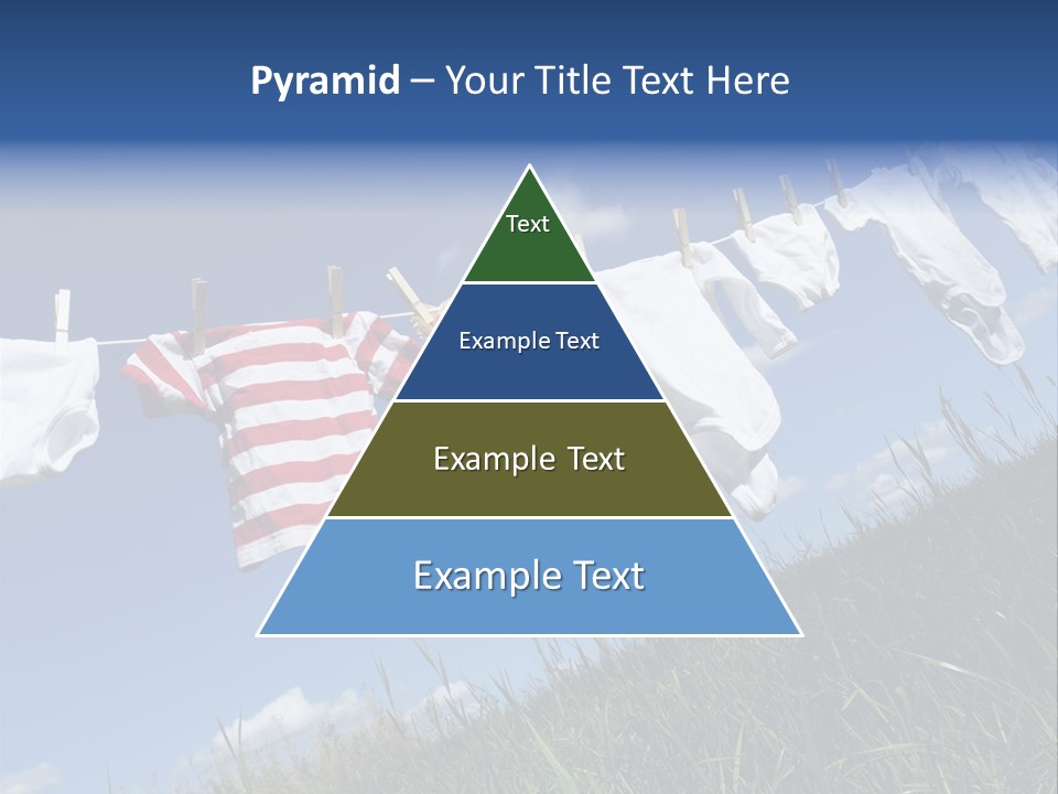 Cute Hanging Clothing PowerPoint Template