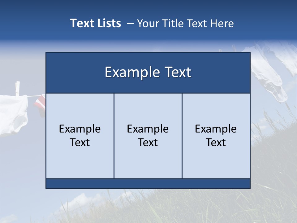 Cute Hanging Clothing PowerPoint Template