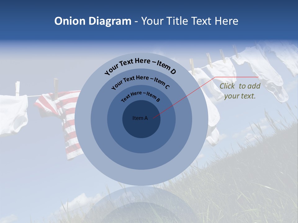 Cute Hanging Clothing PowerPoint Template