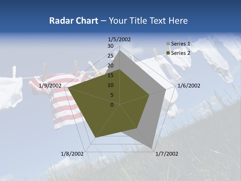 Cute Hanging Clothing PowerPoint Template