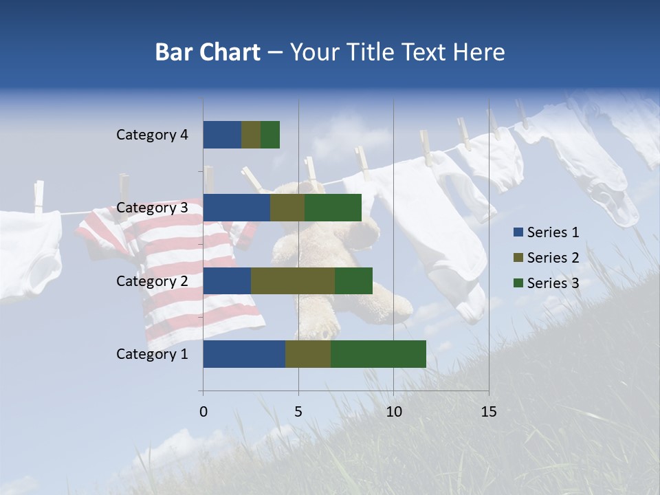 Cute Hanging Clothing PowerPoint Template