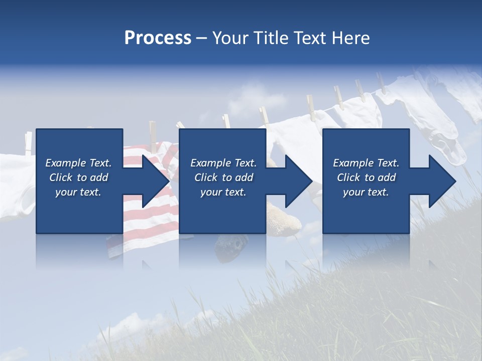 Cute Hanging Clothing PowerPoint Template