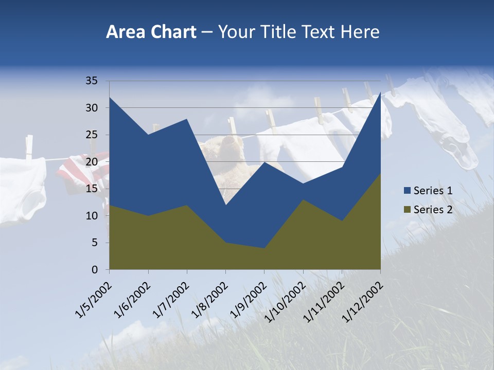 Cute Hanging Clothing PowerPoint Template