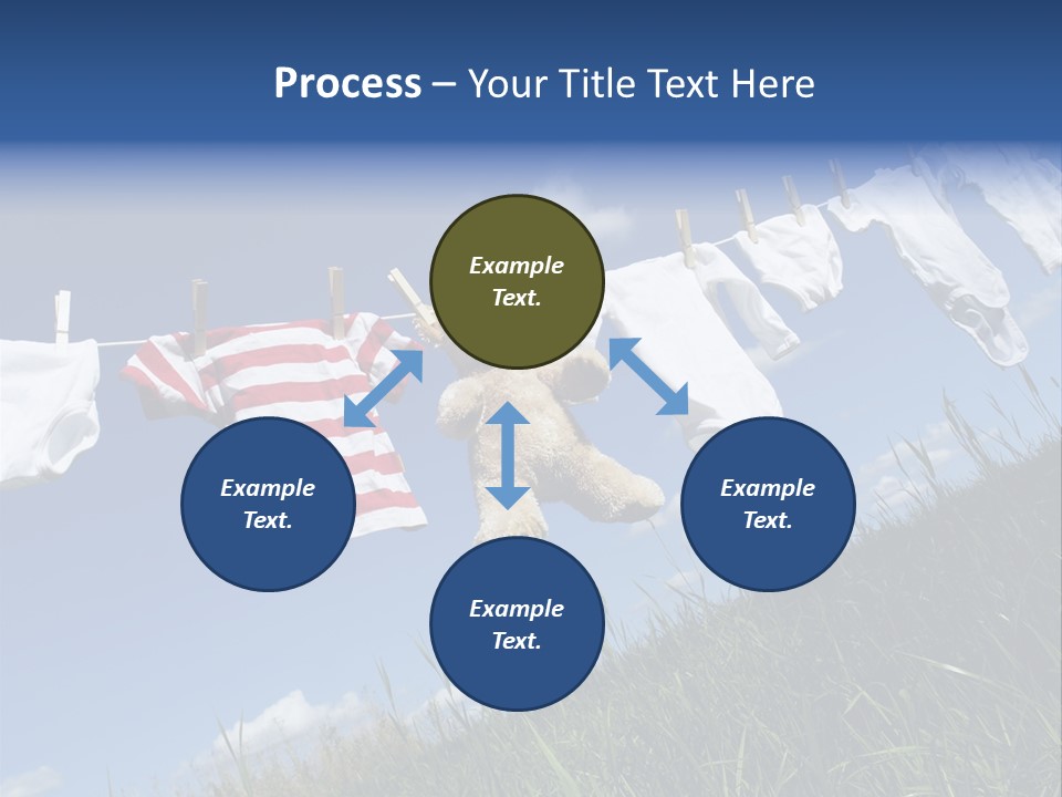 Cute Hanging Clothing PowerPoint Template