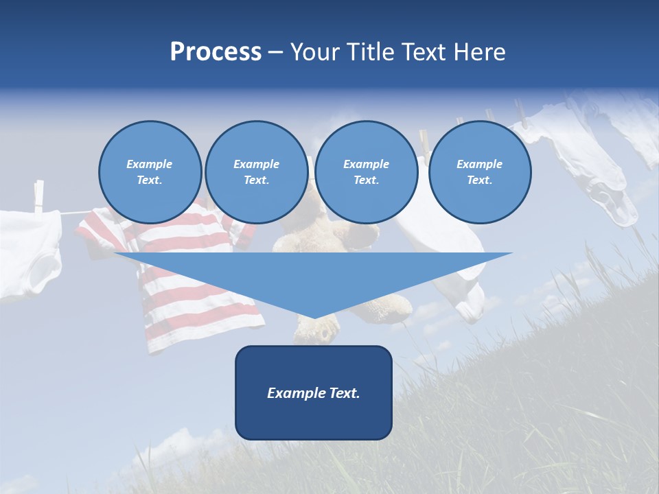 Cute Hanging Clothing PowerPoint Template