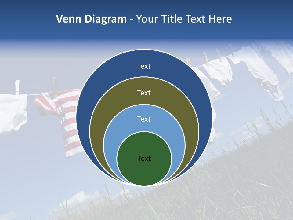 Cute Hanging Clothing PowerPoint Template