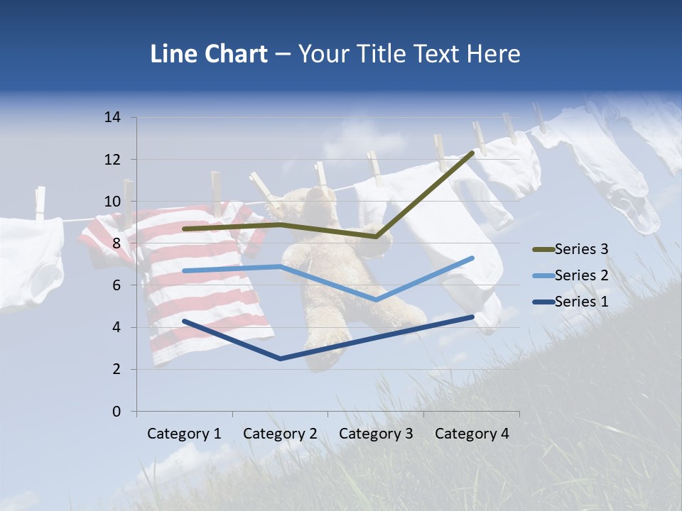 Cute Hanging Clothing PowerPoint Template