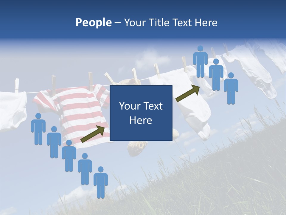 Cute Hanging Clothing PowerPoint Template