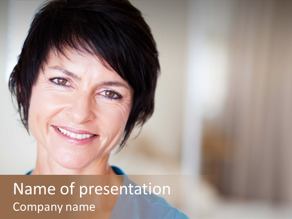 Home Middle Aged Adorable PowerPoint Template