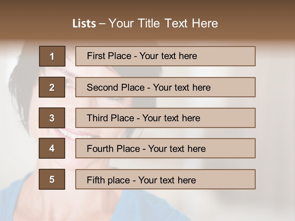 Home Middle Aged Adorable PowerPoint Template