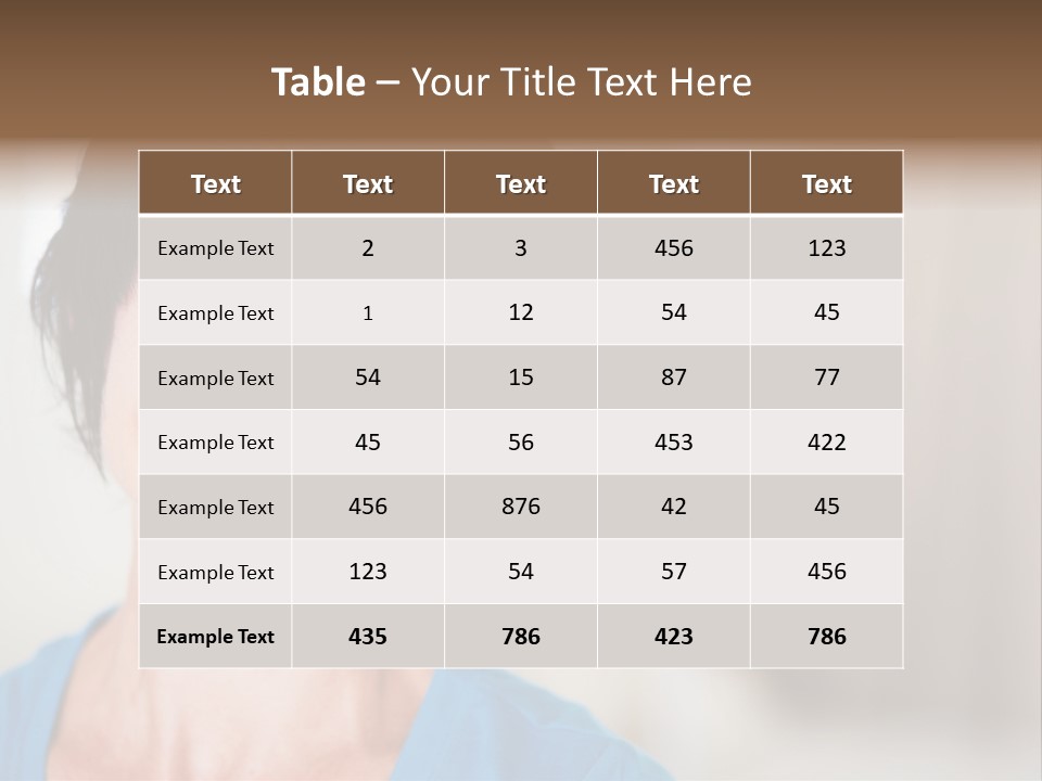 Home Middle Aged Adorable PowerPoint Template