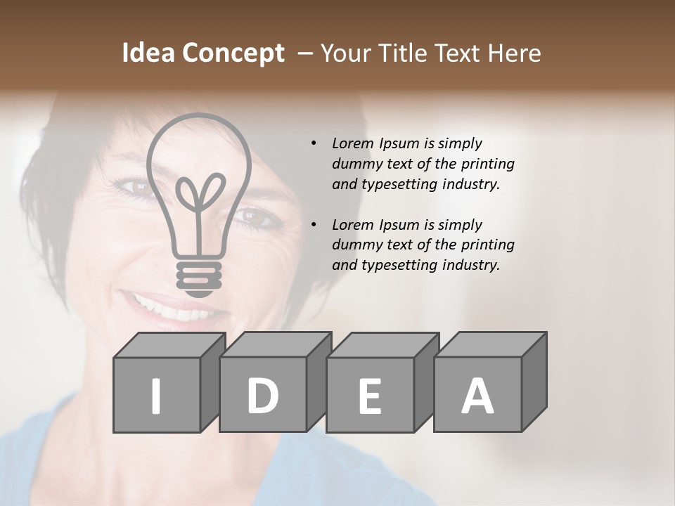 Home Middle Aged Adorable PowerPoint Template