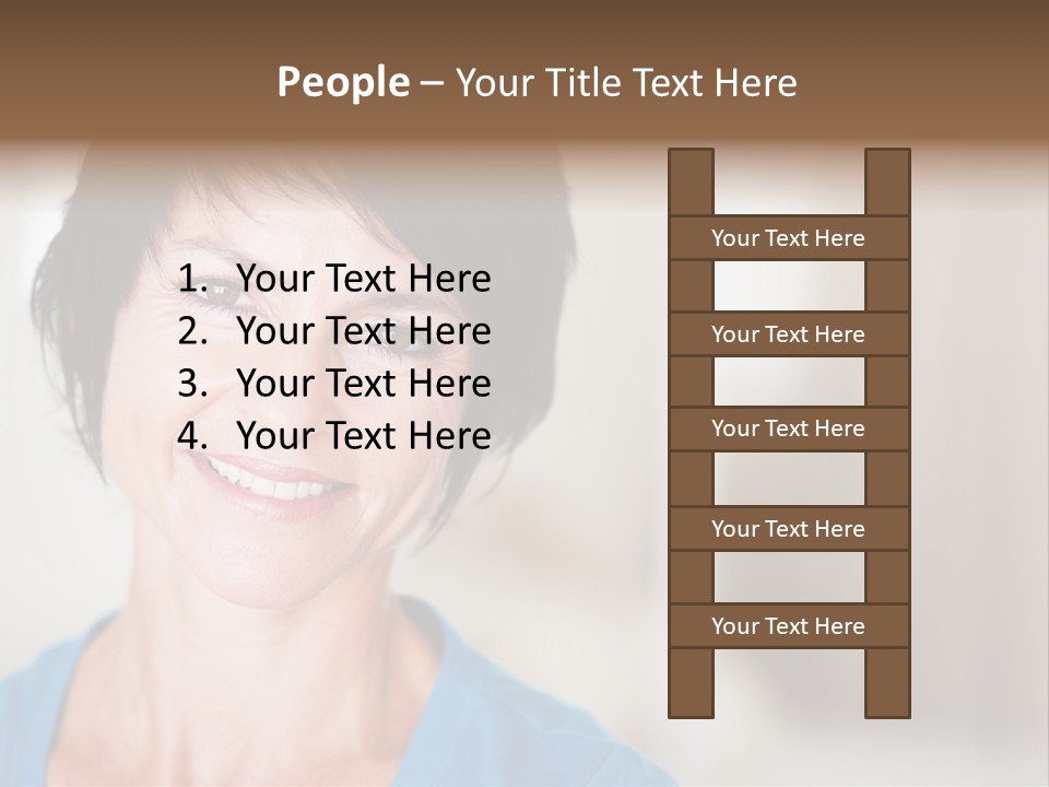 Home Middle Aged Adorable PowerPoint Template