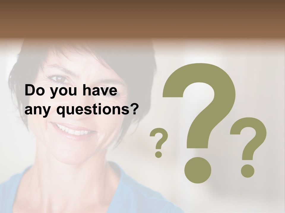 Home Middle Aged Adorable PowerPoint Template