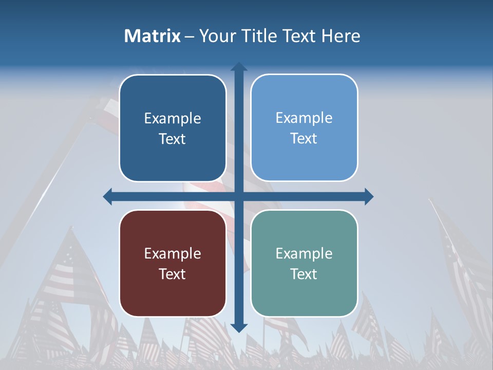 Flag Americana Wind PowerPoint Template