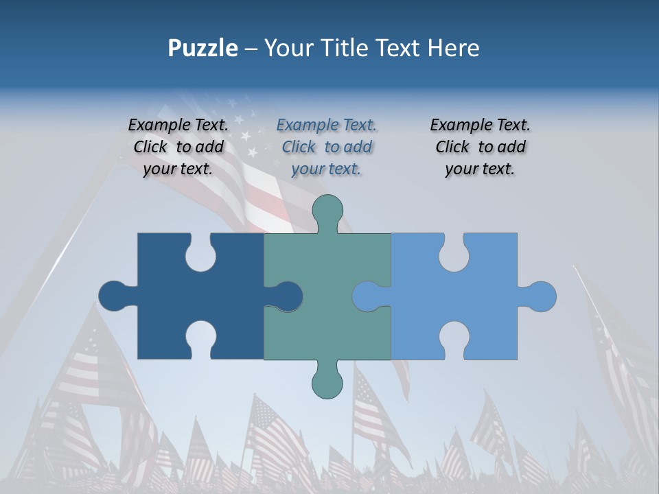 Flag Americana Wind PowerPoint Template