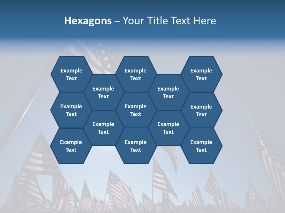 Flag Americana Wind PowerPoint Template