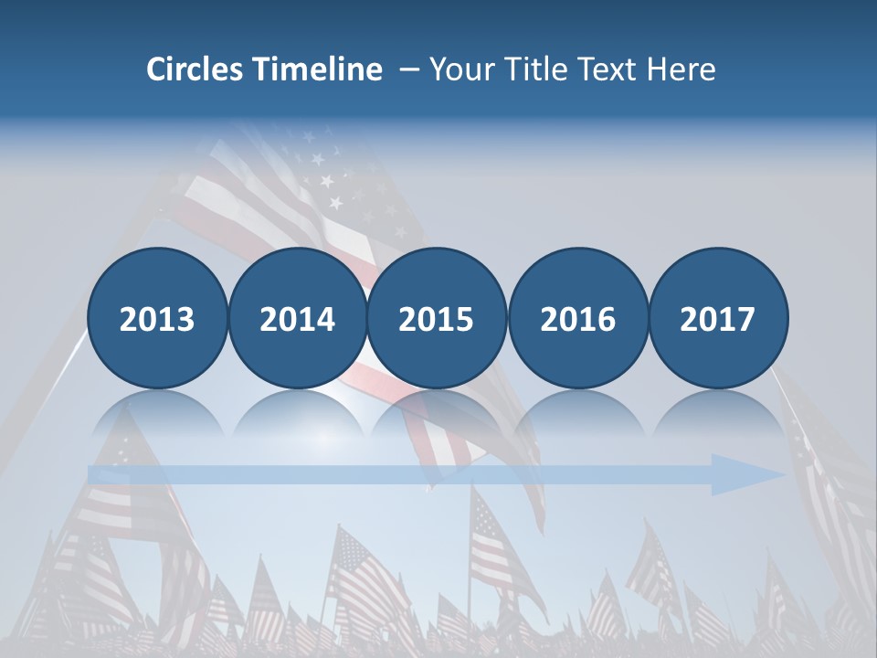 Flag Americana Wind PowerPoint Template