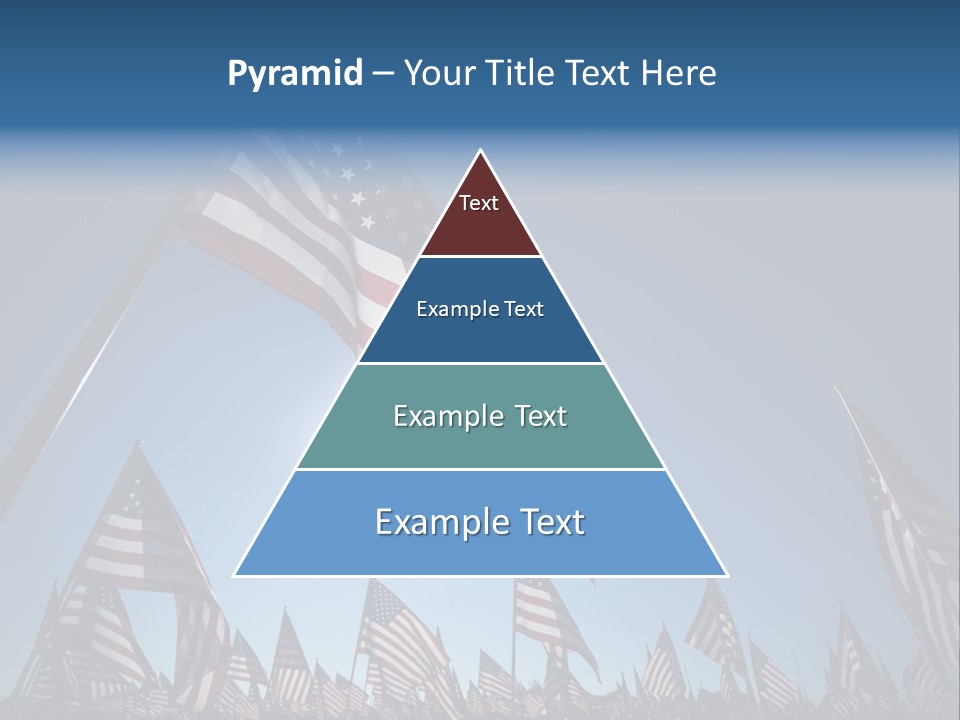 Flag Americana Wind PowerPoint Template