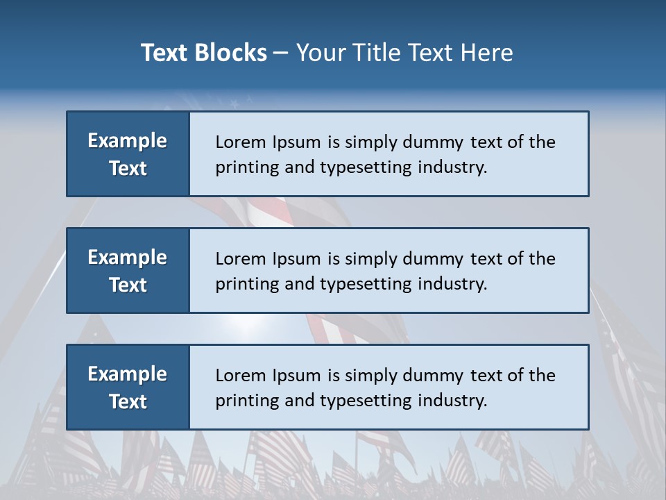 Flag Americana Wind PowerPoint Template