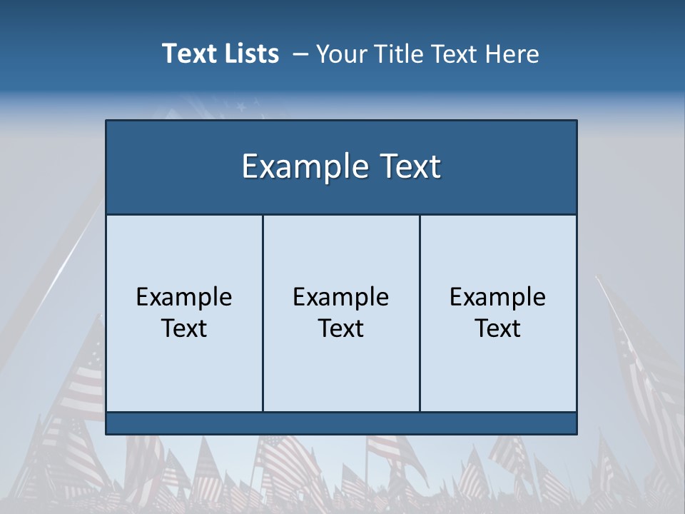 Flag Americana Wind PowerPoint Template