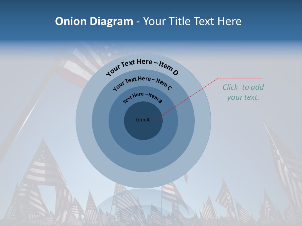 Flag Americana Wind PowerPoint Template