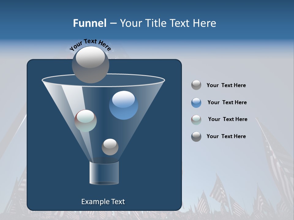 Flag Americana Wind PowerPoint Template