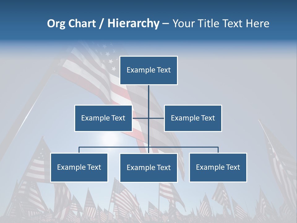 Flag Americana Wind PowerPoint Template