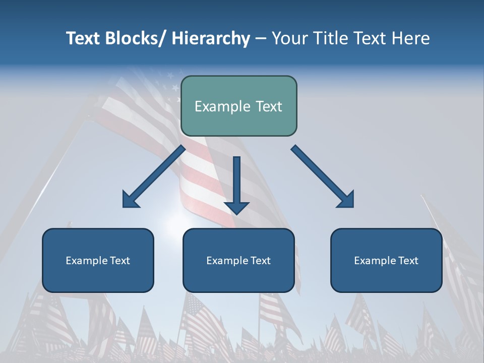 Flag Americana Wind PowerPoint Template